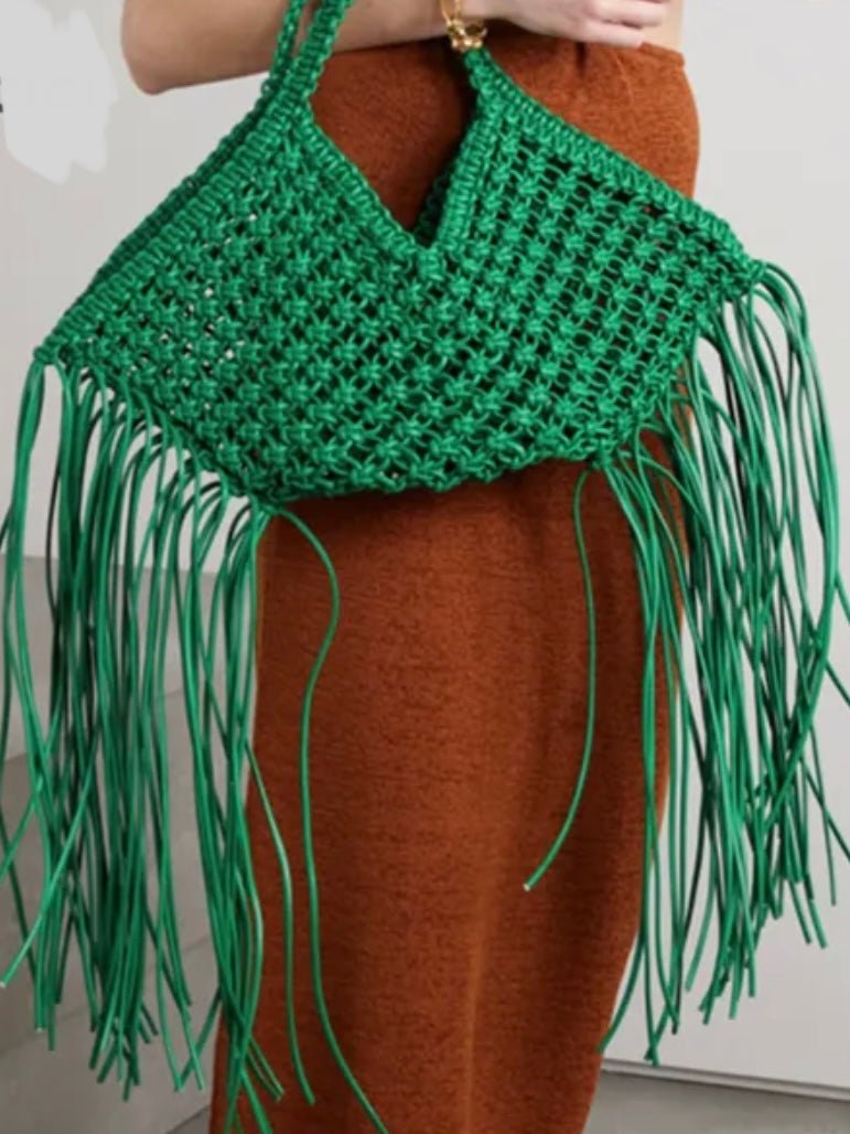 Green ship tassels bag - Wapas