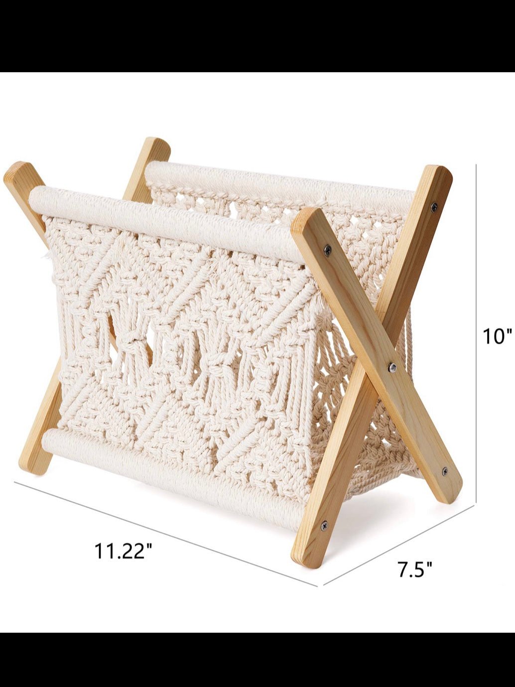Macrame magazine rack - Wapas