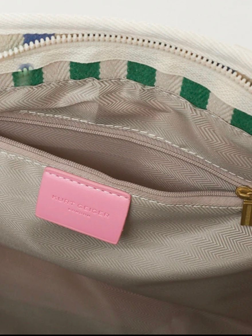 Multicolored stripes boho handbag - Wapas