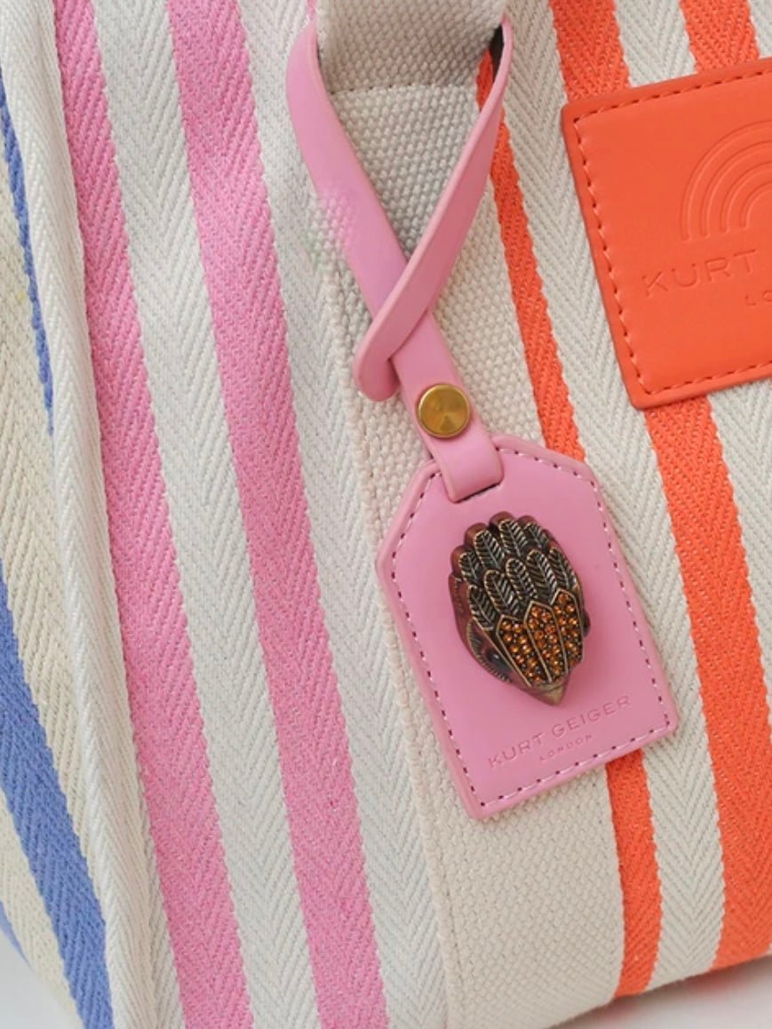 Multicolored stripes boho handbag - Wapas