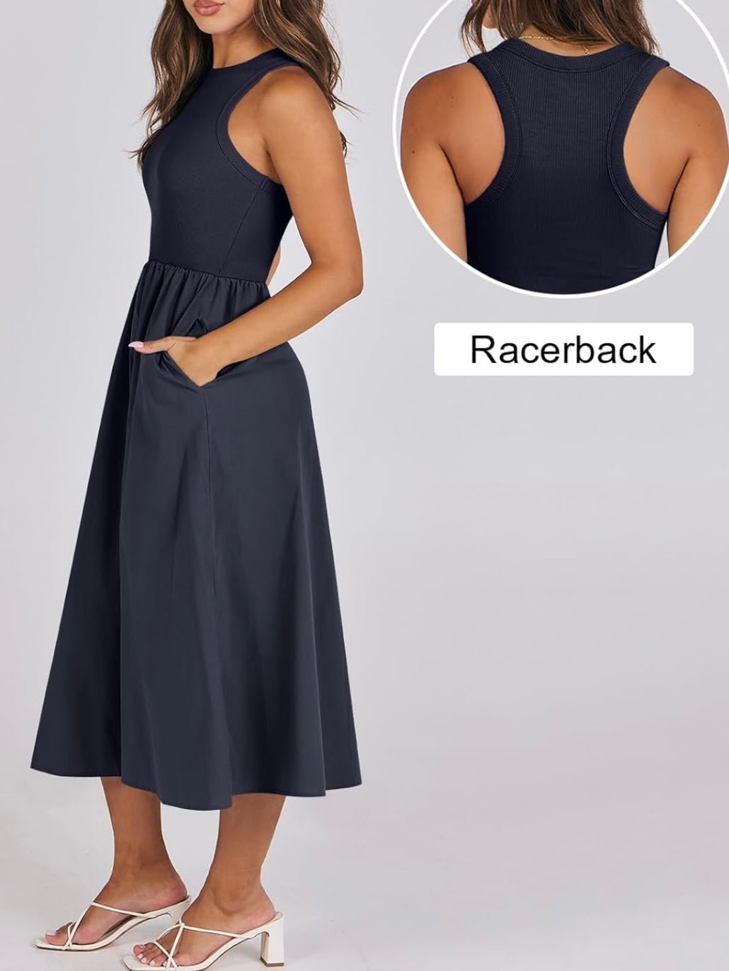 Racerback midi dress - Wapas