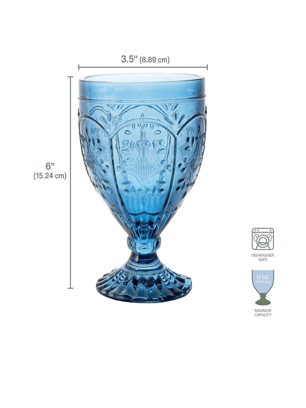 Set of 4 blue glassware - Wapas