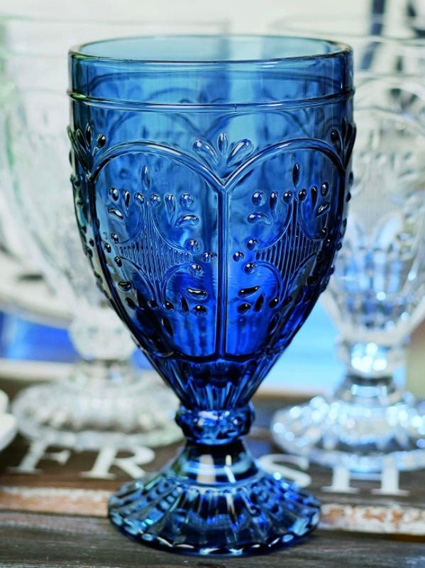 Set of 4 blue glassware - Wapas
