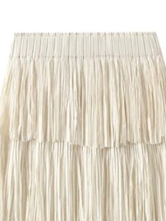 Vanilla layered maxi skirt - Wapas
