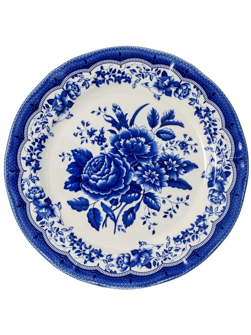 White and blue flowers pattern royal dinnerware - Wapas