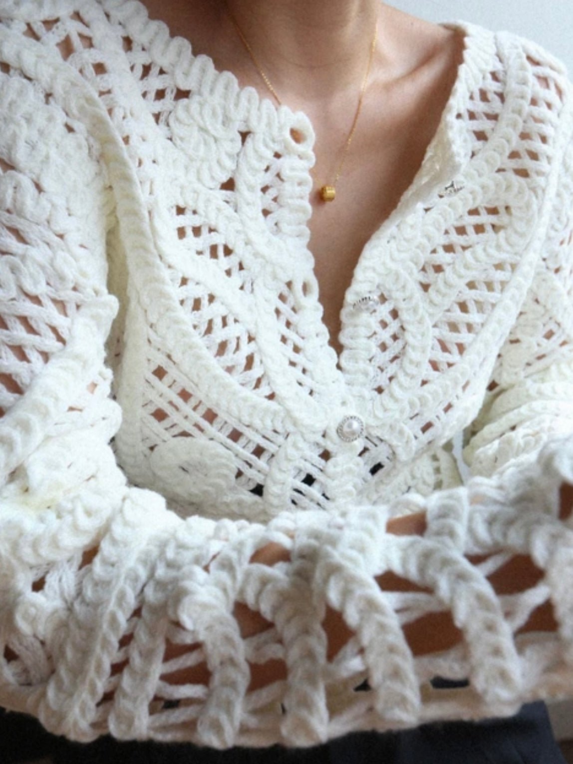 White knitted sweater - Wapas