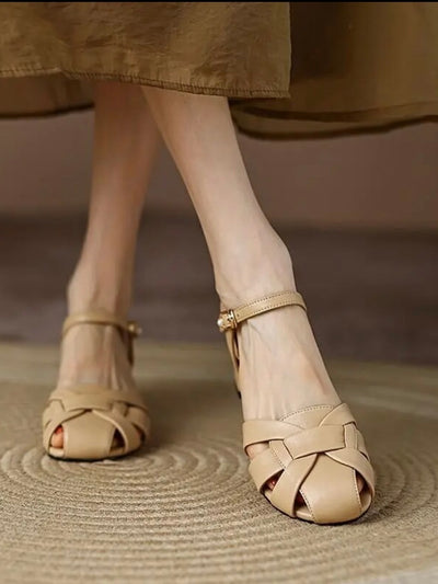 Camel sandals