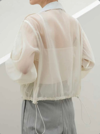 Off white transparency jacket