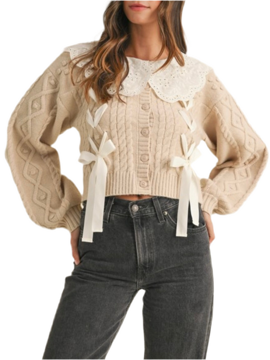 White big neck, solid colors knitted sweater