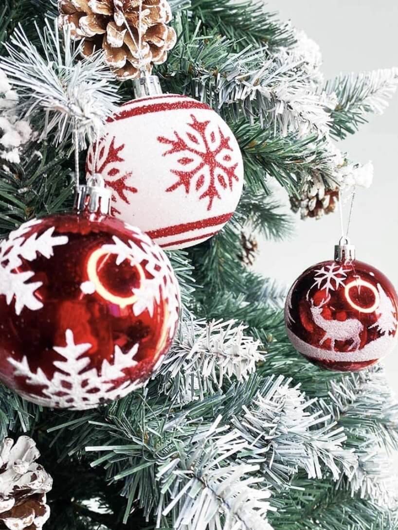 36 Christmas ball holiday ornaments - Wapas