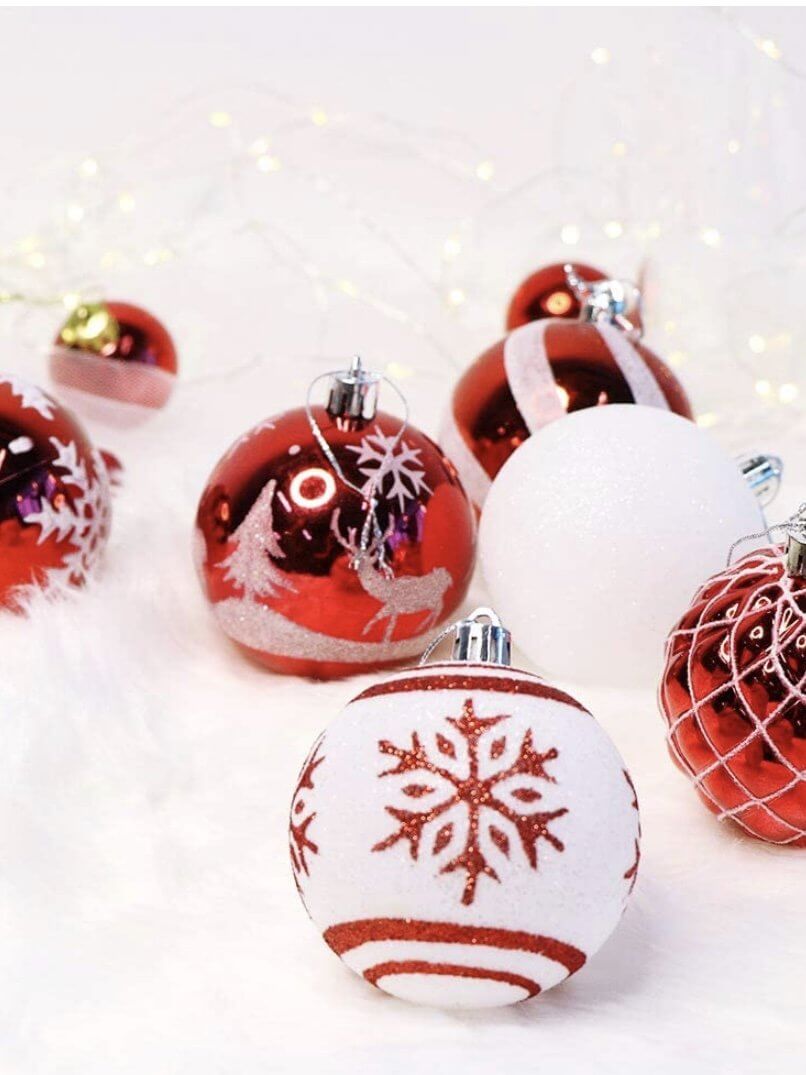 36 Christmas ball holiday ornaments - Wapas