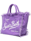 Denim purple big Saint Barts boho handbag