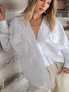 Oversized white top