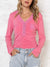 Rose coral top light sweater