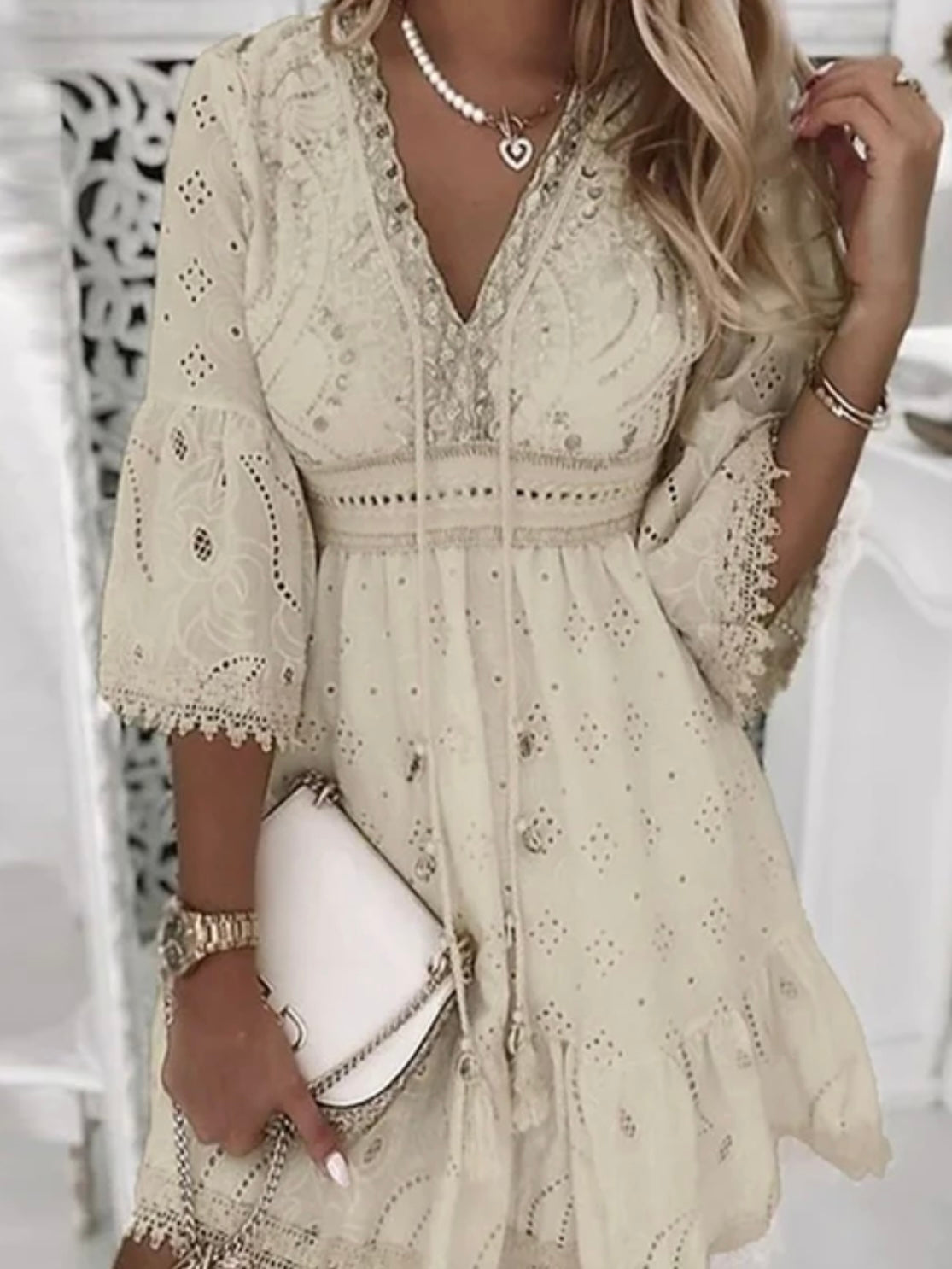 Beige clearance boho dress