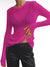 Fuchsia thin fabric sweater top