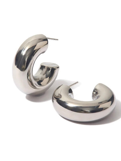 Fat hoop earrings