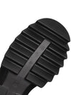 Black tractor platform sandals