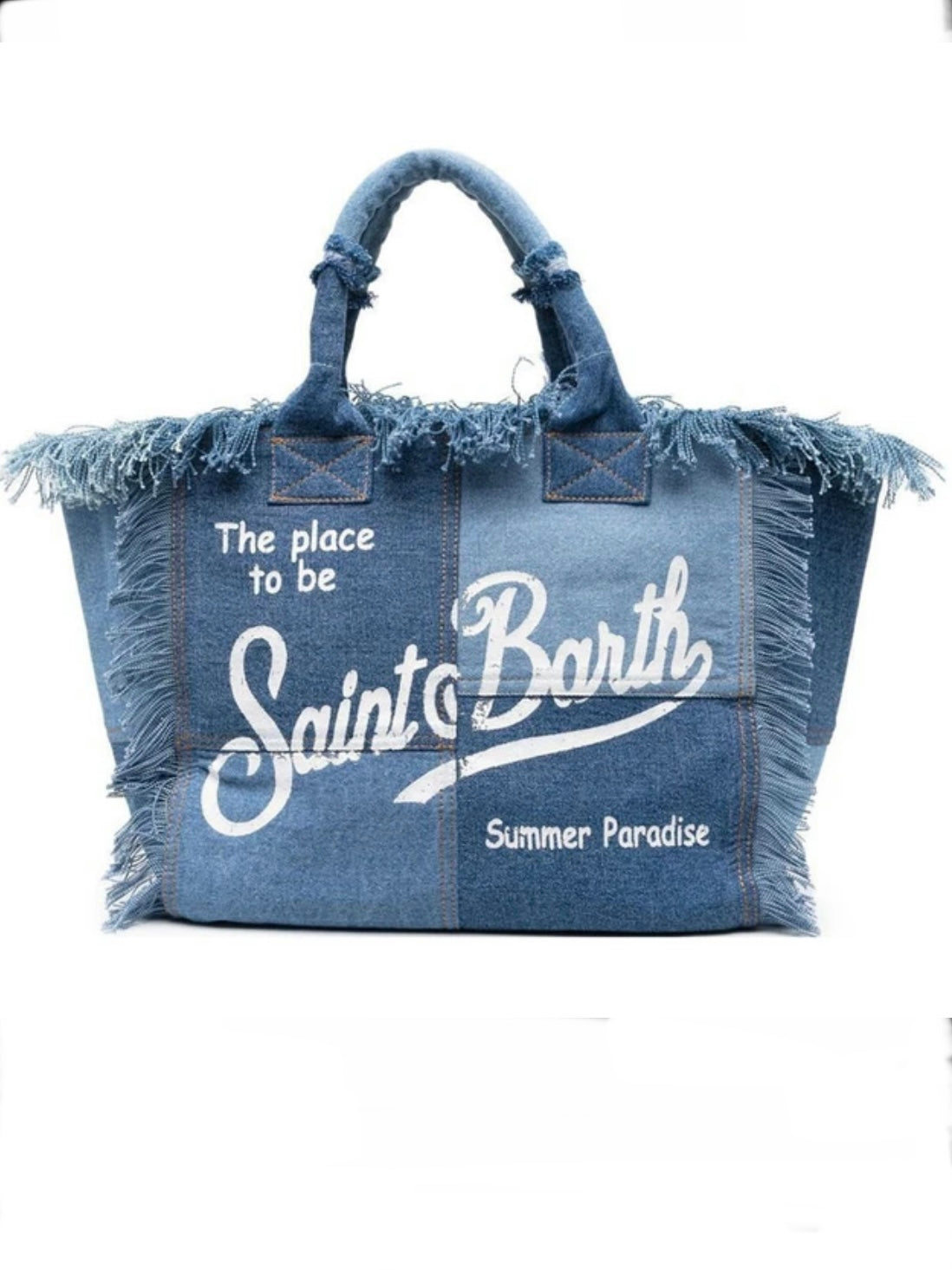 Denim big Saint Barts boho handbag