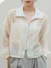 Off white transparency jacket