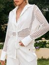 White lace shirt