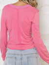 Rose coral top light sweater