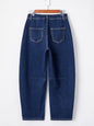 Blue barrel jeans