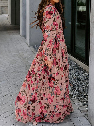 Pink rose colored maxi dress