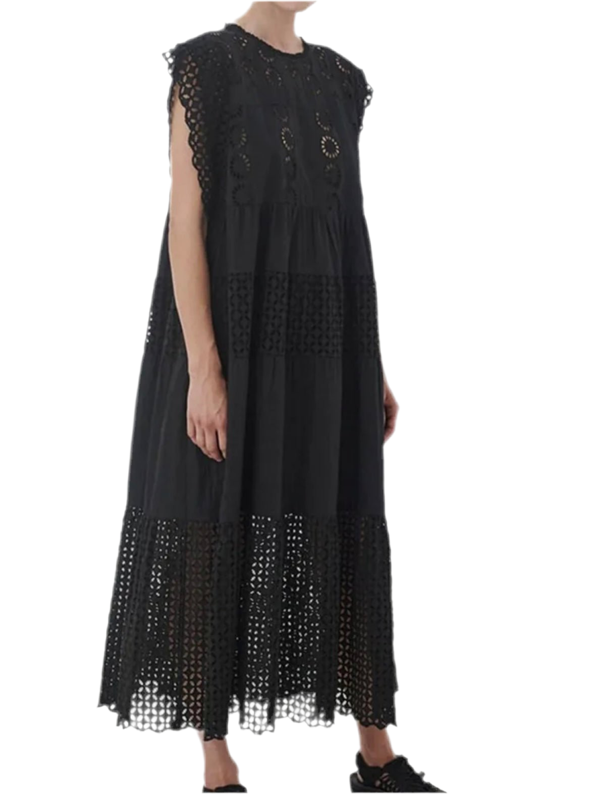 Black midi dress