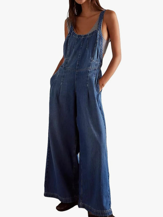 Denim casual jumper overall