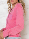 Rose coral top light sweater
