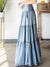 Mineral washed tencel tiered skirt