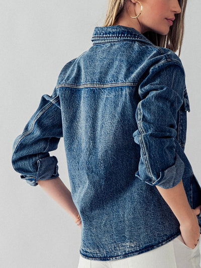 Kayla denim wash jacket