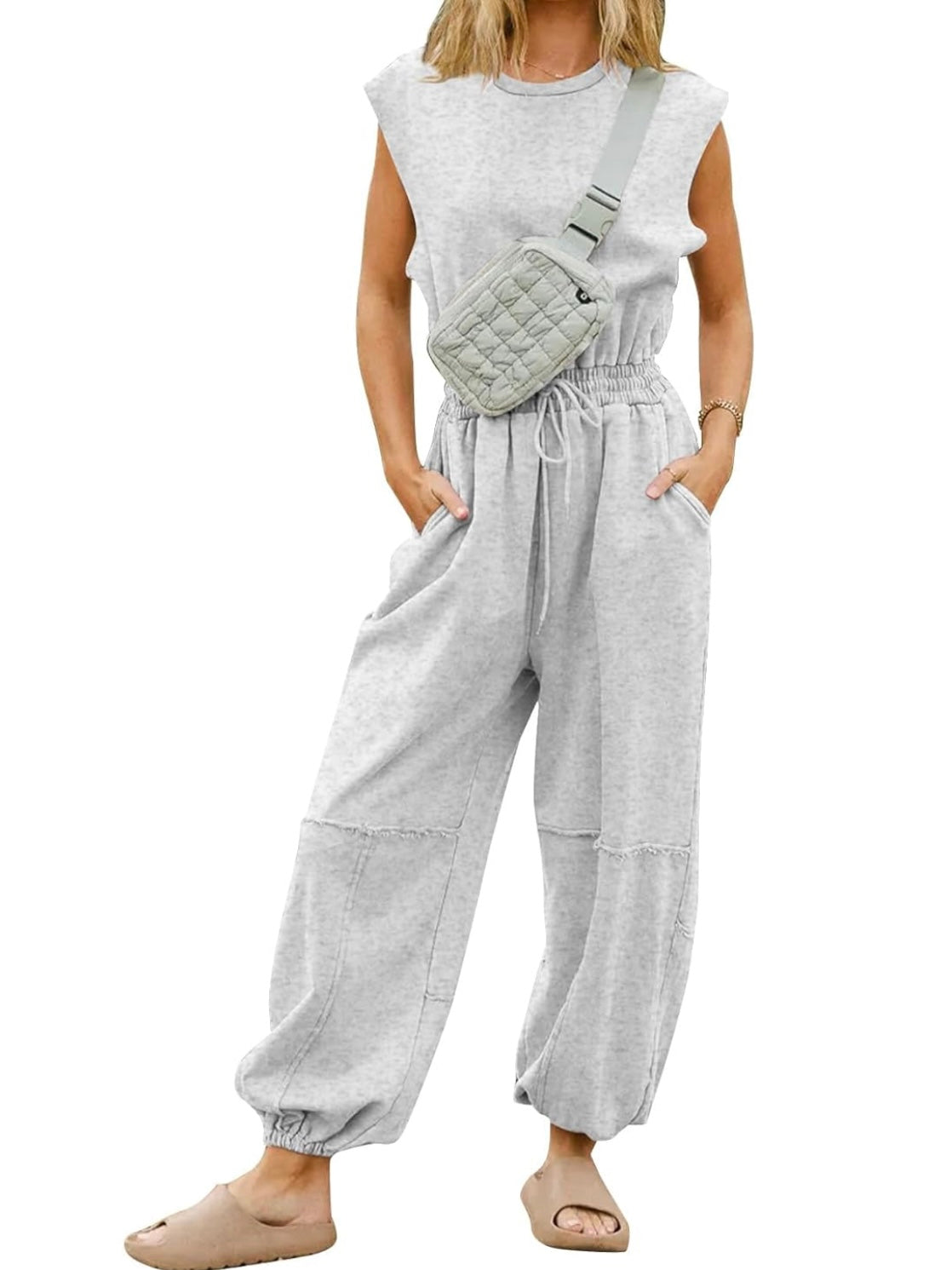 Gray jumpsuit