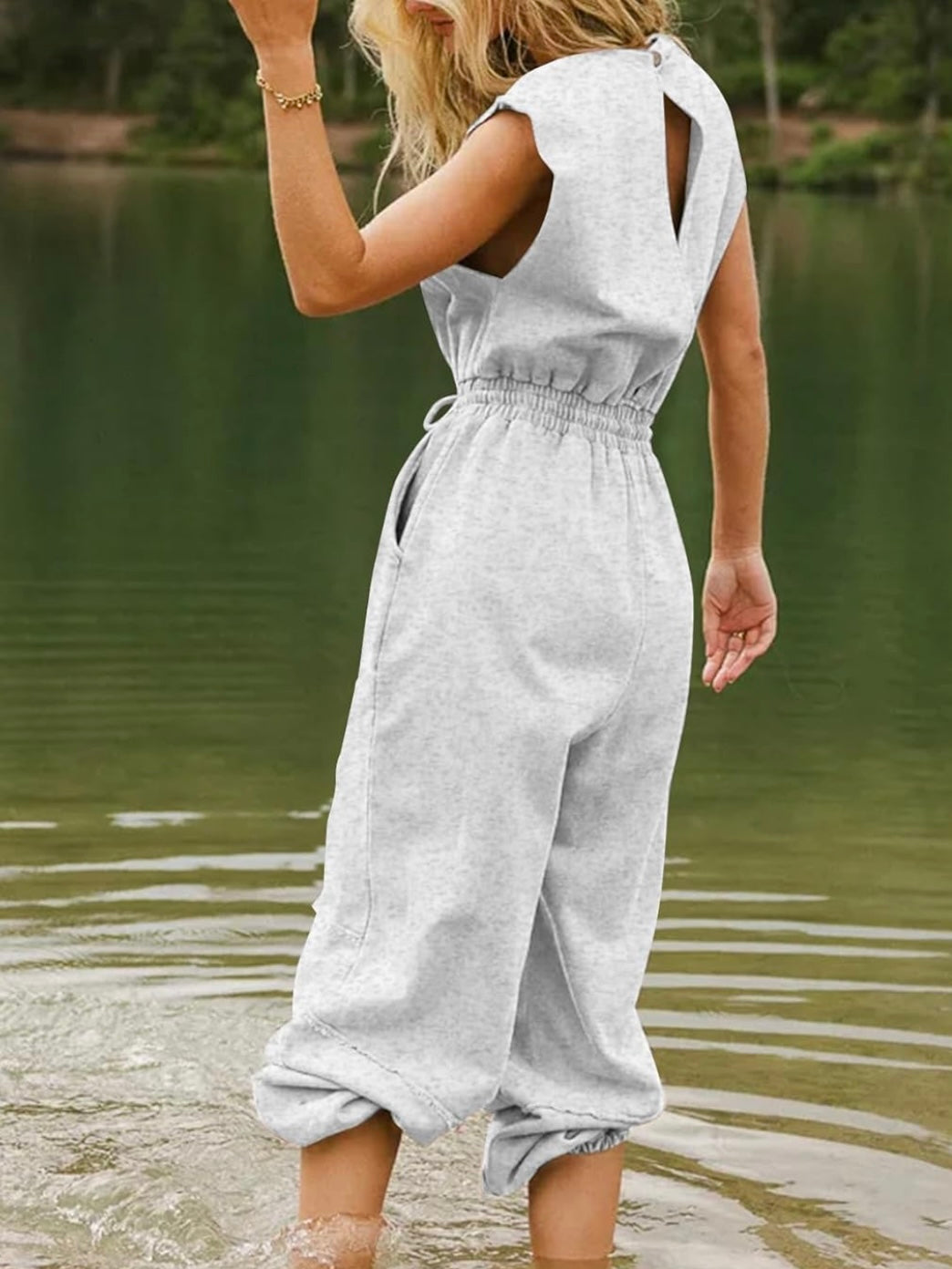 Gray jumpsuit