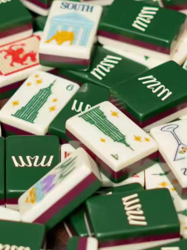 New York buildings Mahjong tiles set
