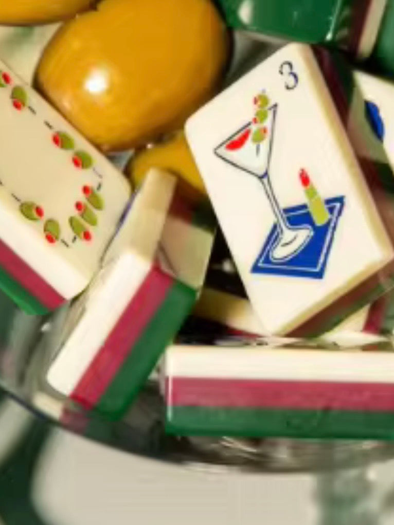 New York buildings Mahjong tiles set