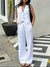White set of 2 vest top and pants