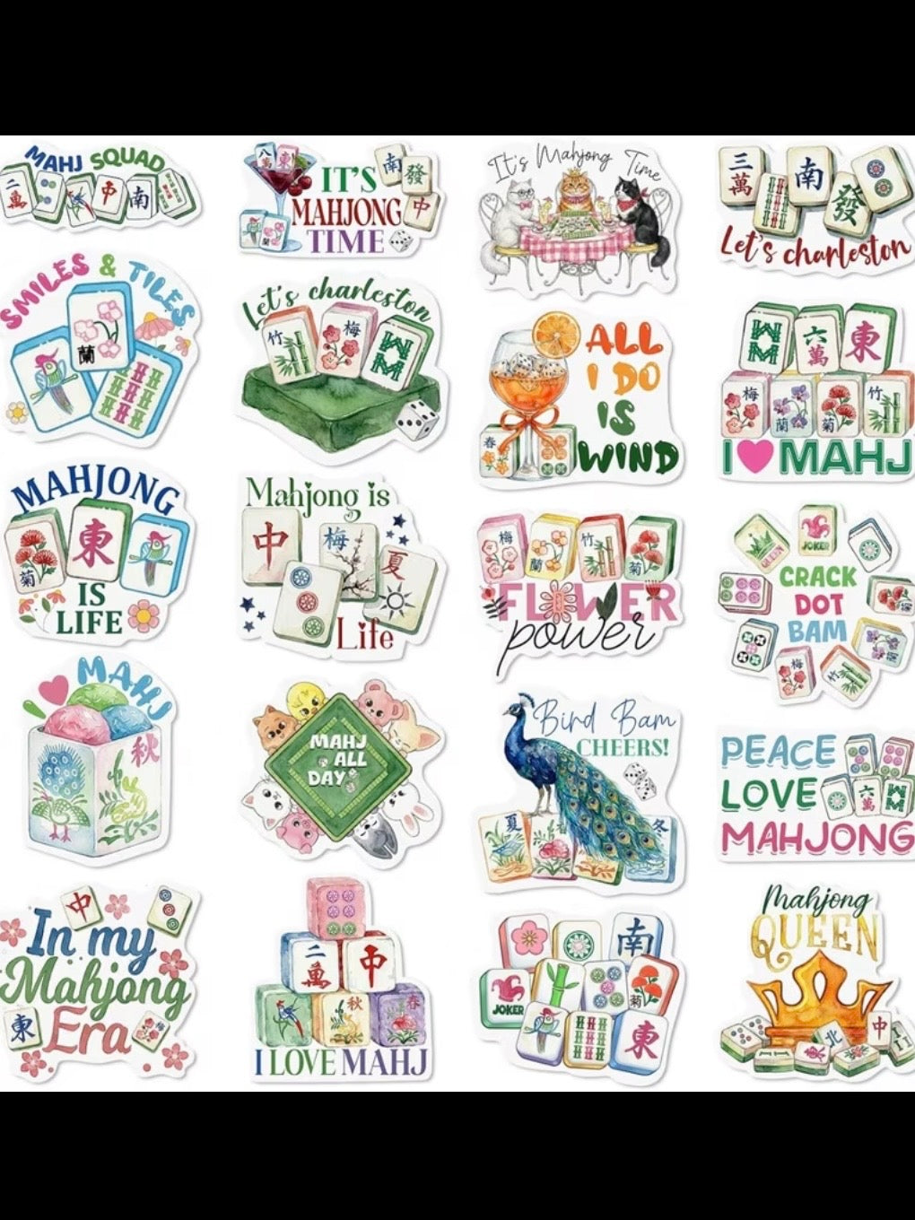 Fridge Magnets mahjong lovers