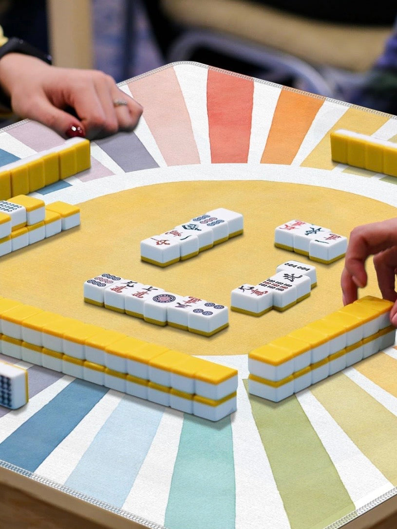 Sun multicolored Mahjong mat