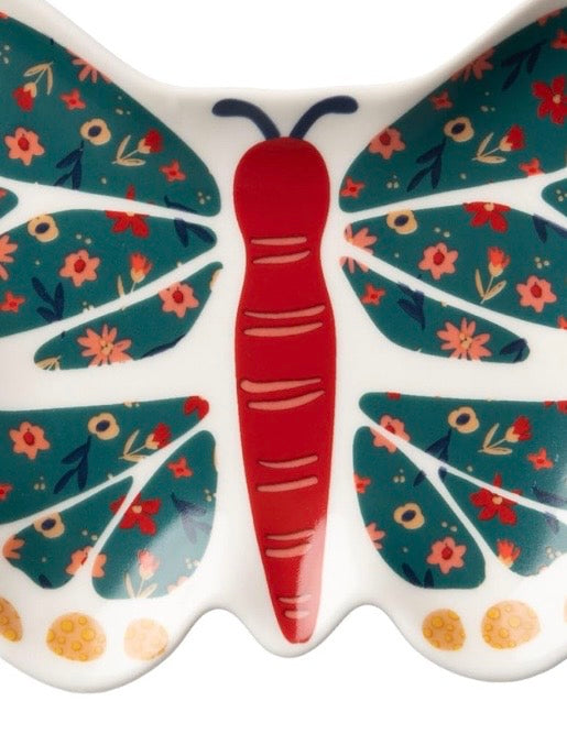 Mahjong butterfly white and green plate dice holder accessories