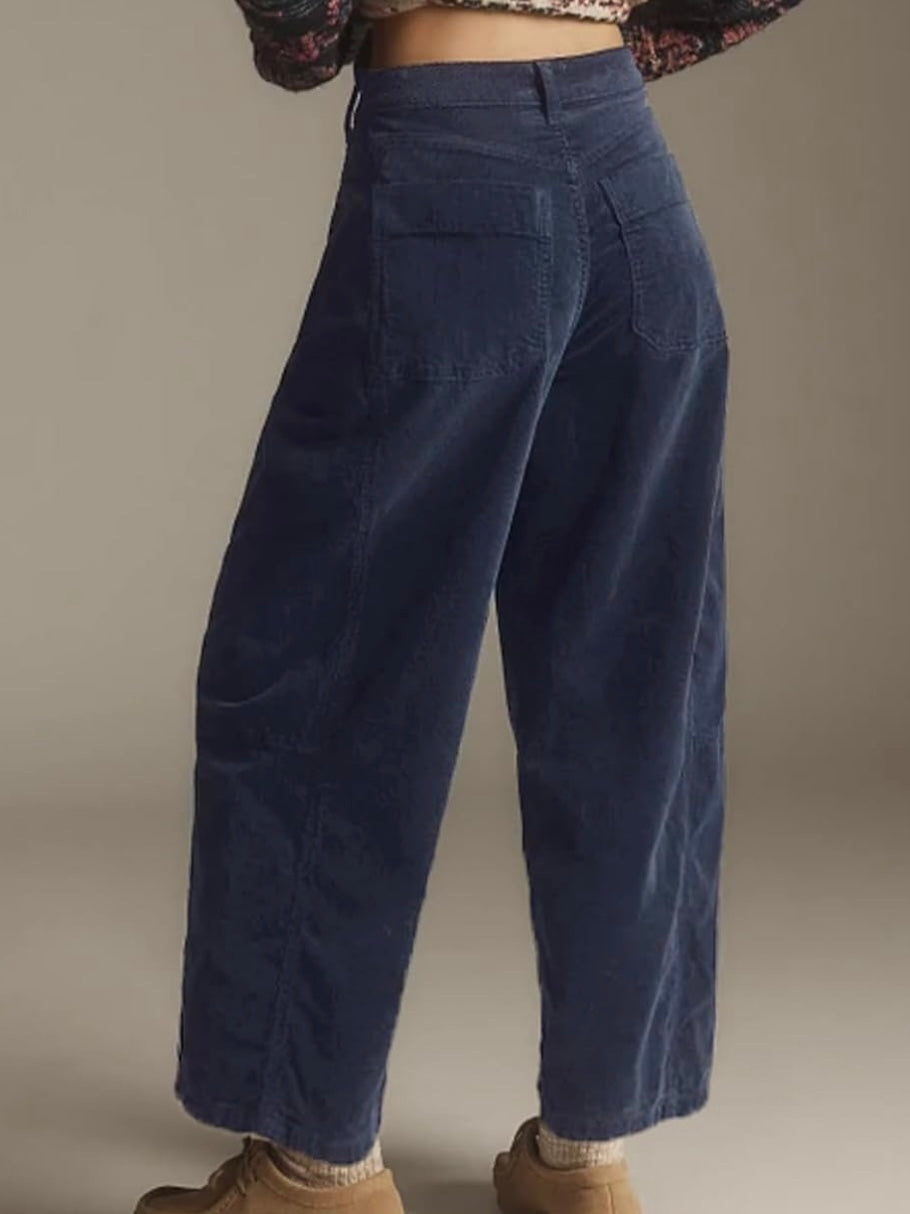 Navy blue wide pants