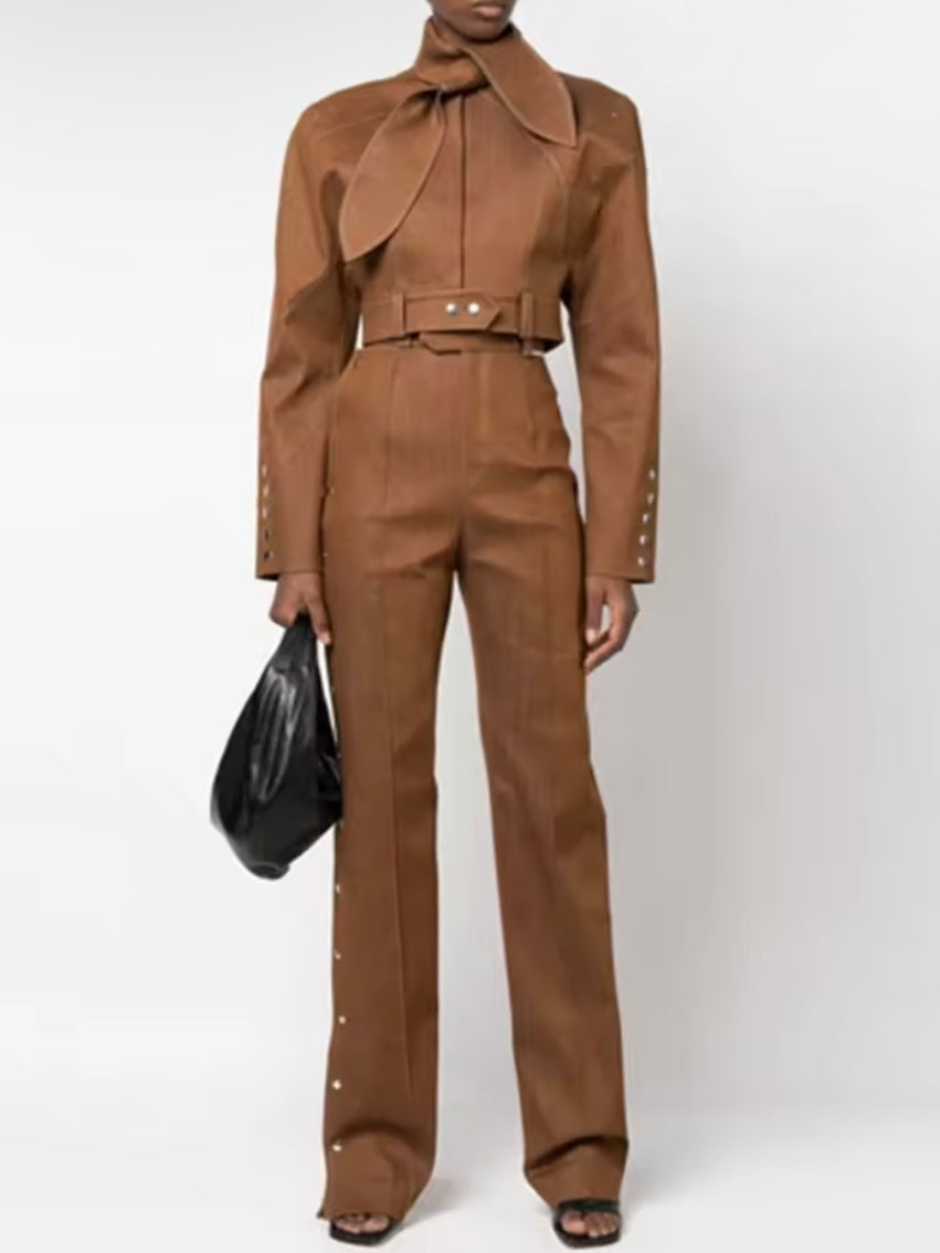 Brown set of 2, Jacket and pants