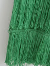 Emerald green knitted maxi dress