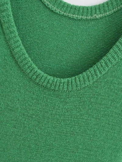 Emerald green knitted maxi dress