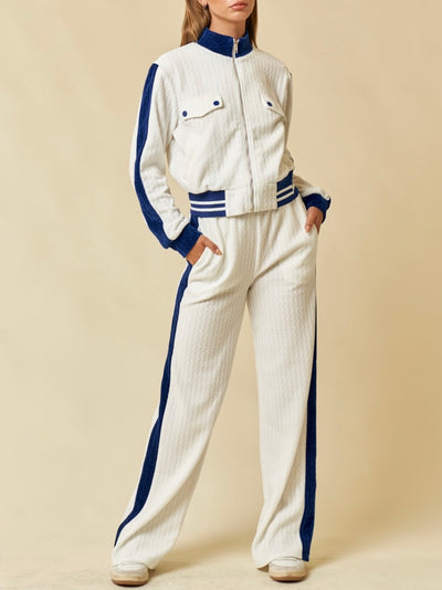 Beige set of 2. Sweater and joggers pants
