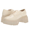 Beige platform Oxford shoes