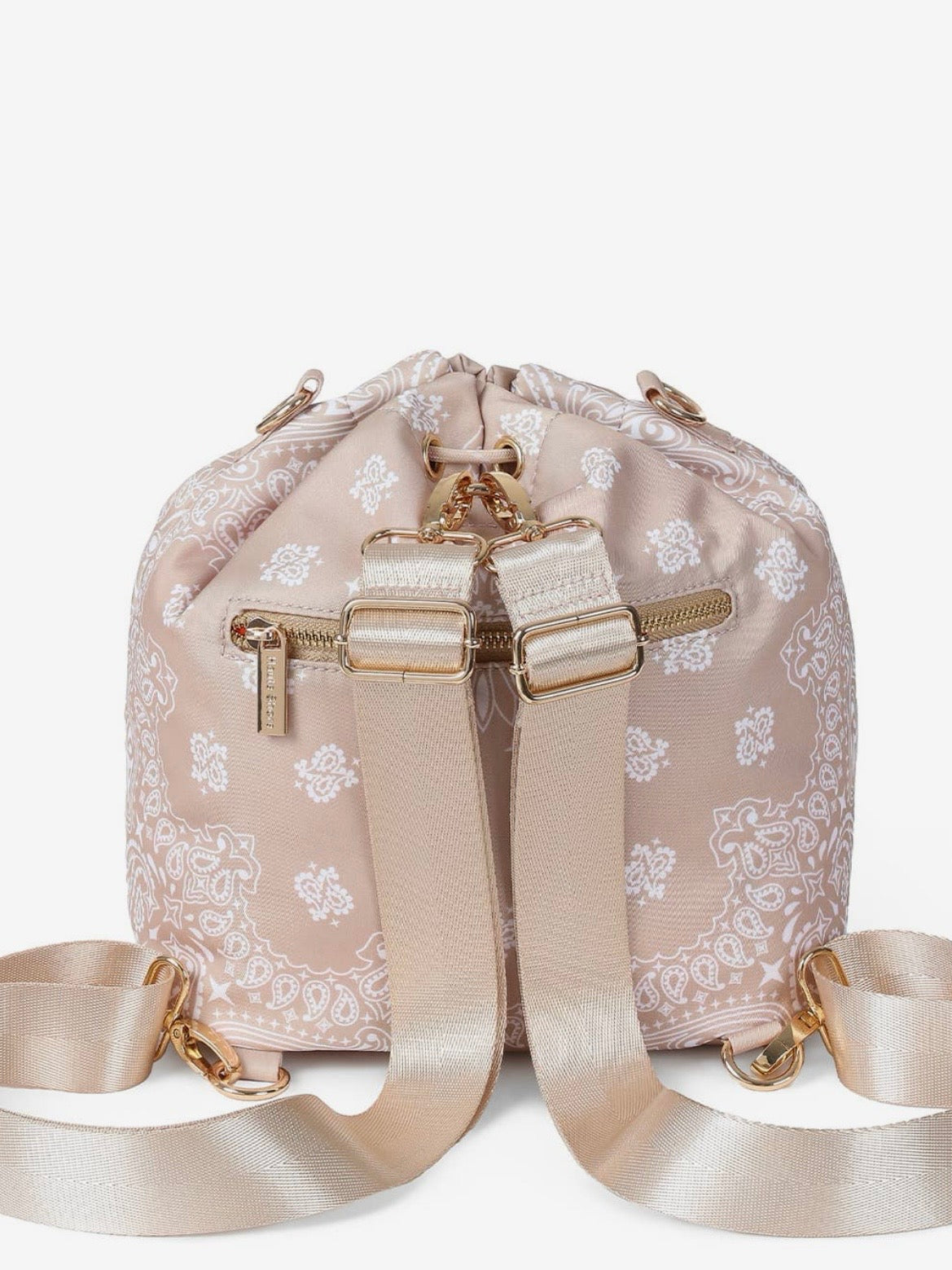 Colored bandana printed mid size crossbody handbag