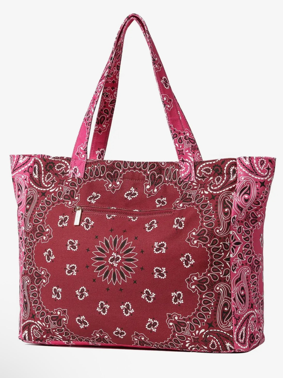 Colored bandana printed handbag
