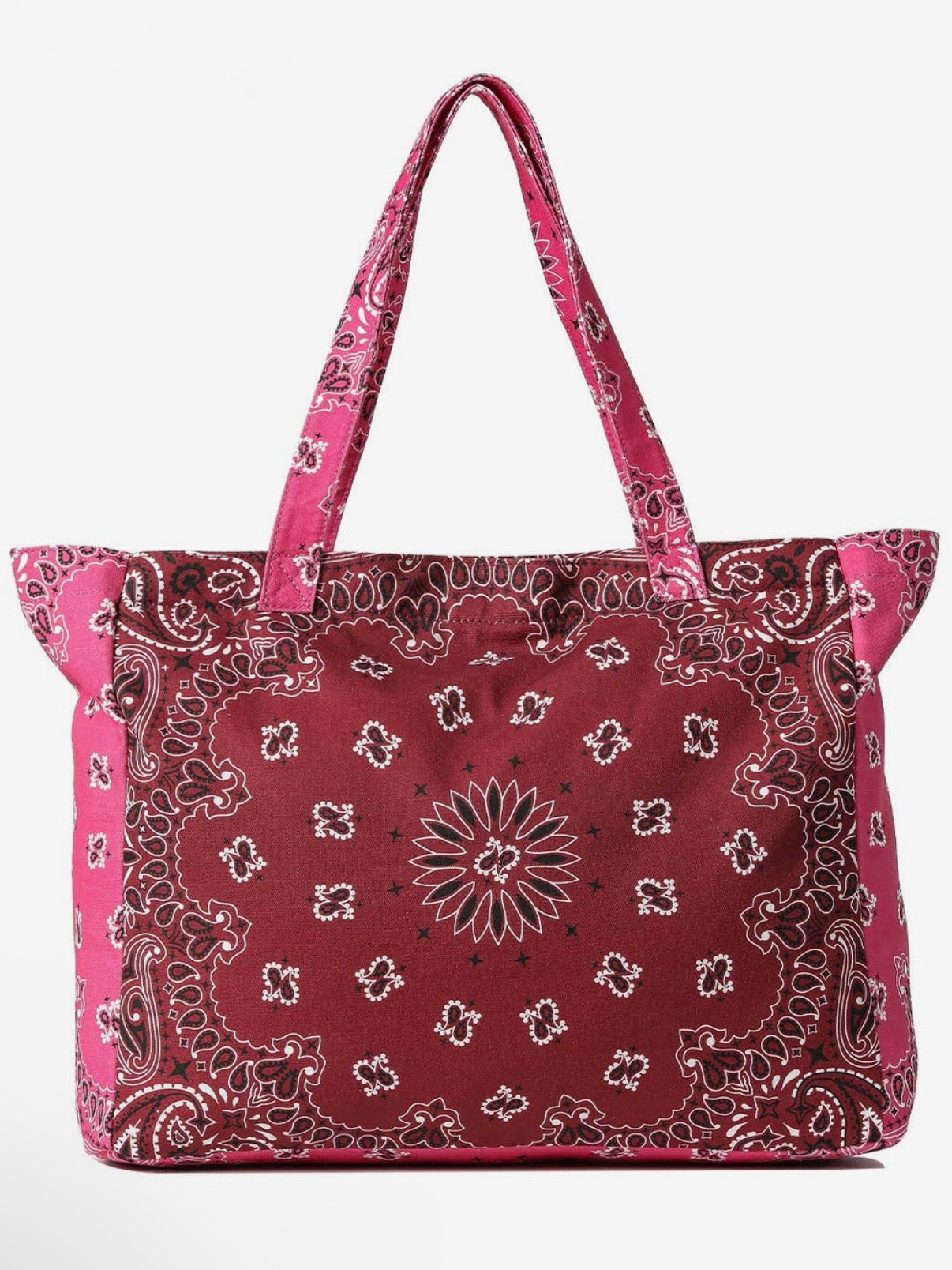 Colored bandana printed handbag